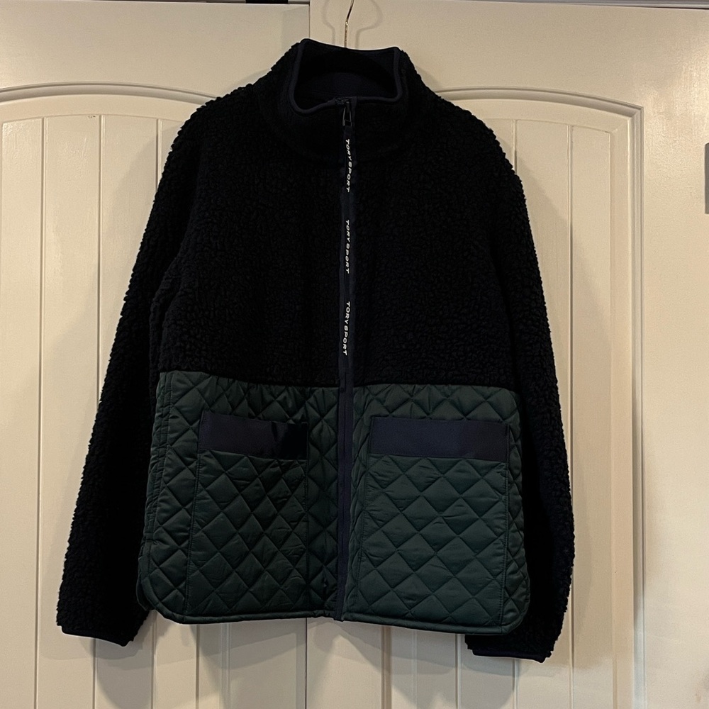 Tory Sport Women's Quilted Sherpa Jacket Medium - Picture 6 of 12